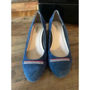 Ned Nedu Suede Wedged Ballet Flats SZ38